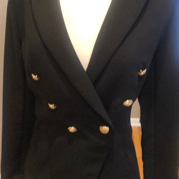 NWOT DO+BE BLACK DOUBLE BREASTED JACKET - Picture 2 of 8